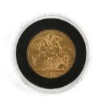 Victorian gold sovereign, 1889