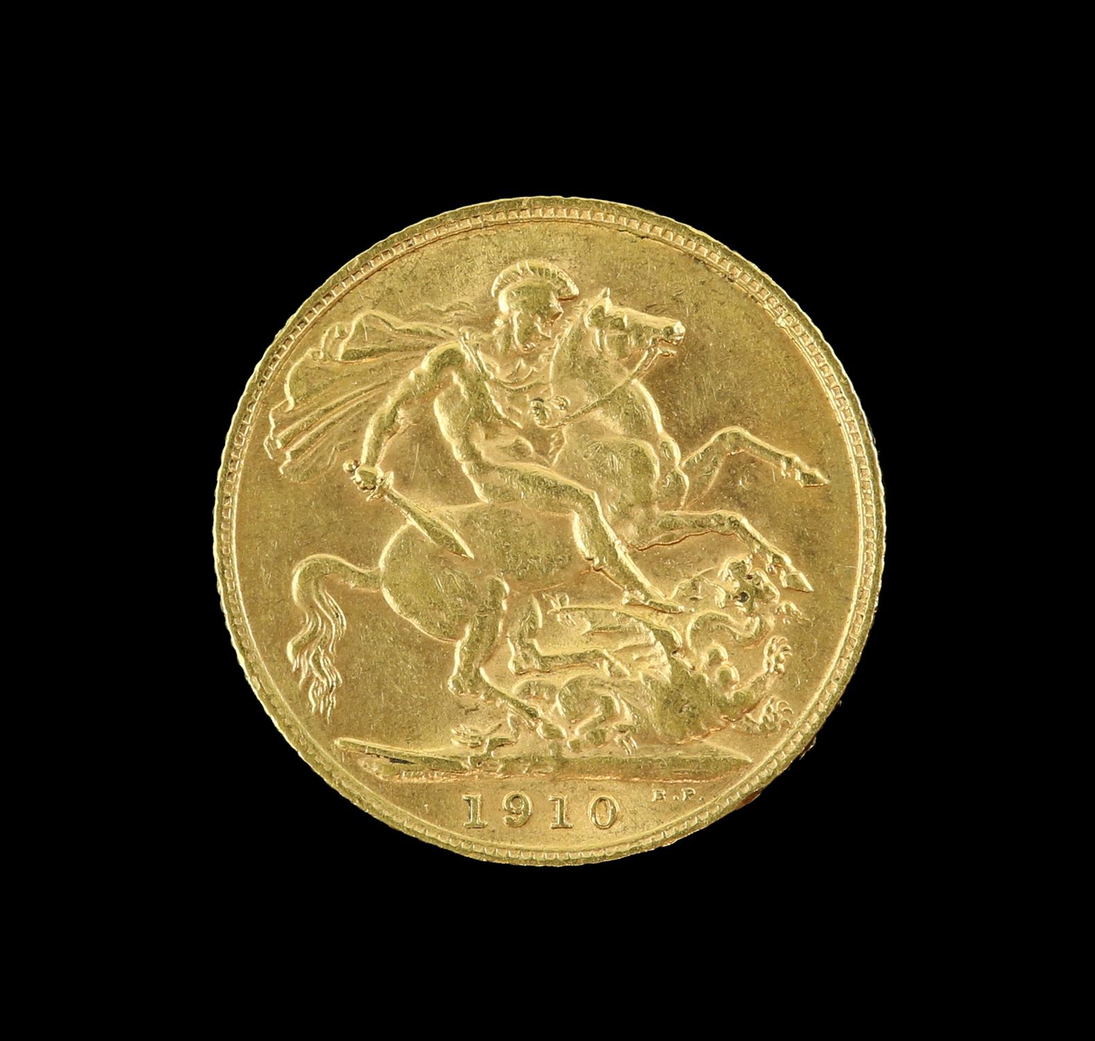 Edward VII gold sovereign 1910