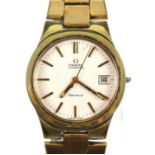 Omega, a Gentleman's reference 1660173 Genève gold plated wristwatch the signed dial with gold