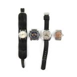 Timex gentleman's wristwatch, the signed dial marked Emerson Fittipaldi, baton hour markers,