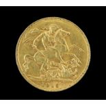George V gold sovereign 1915, Perth mint