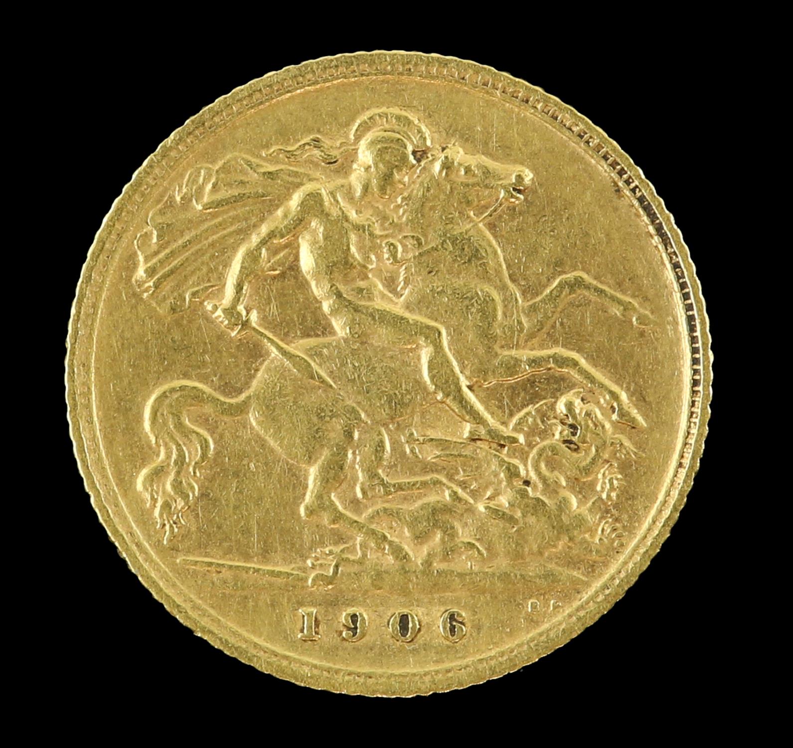 Edward VII gold half sovereign 1906