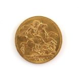 George V gold full sovereign, dated 1914