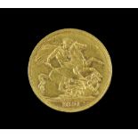 Victorian gold sovereign 1891