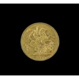 Victorian gold sovereign 1886, young head