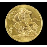 George V gold sovereign, South Africa 1928