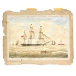 Alexander Weynton (British, 1827-c1860). A set of six watercolours of ships by master mariner and