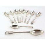 Silver plated flatware to include a Mappin & Webb fiddle, thread and shell pattern gravy spoon,