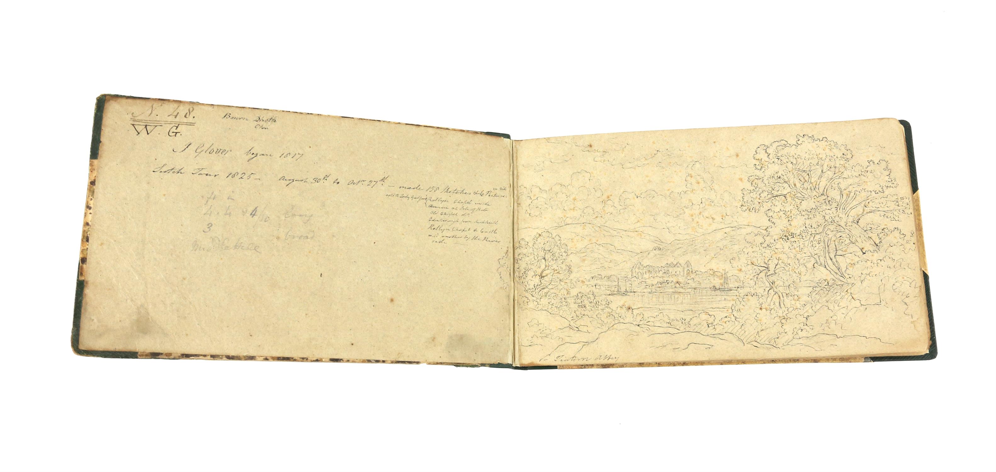 John Glover (British, 1767-1849), a sketchbook begun in 1817 and including a Scottish Tour from - Image 3 of 12