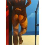 § Mike Francis (British, b.1938). 'Early Streaker', part of the Beach Series, oil and acrylic on