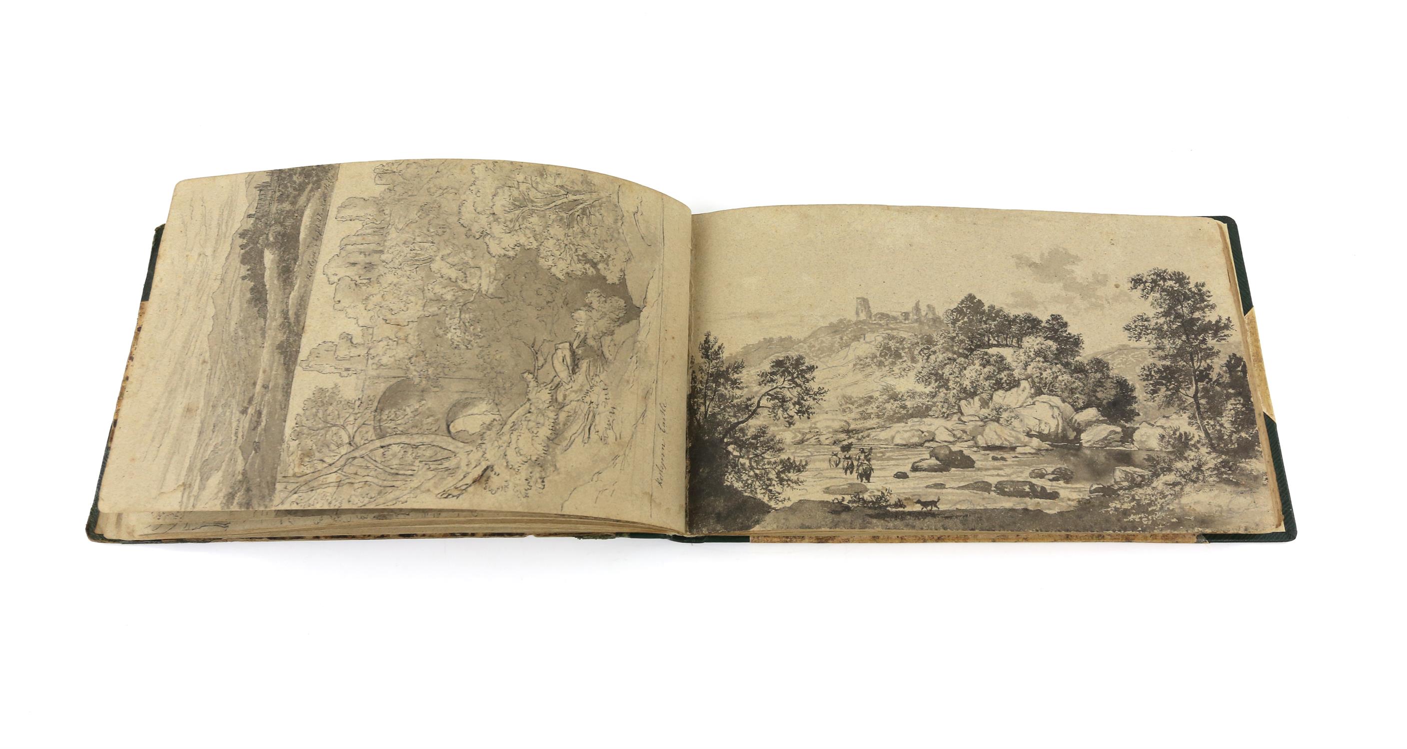 John Glover (British, 1767-1849), a sketchbook begun in 1817 and including a Scottish Tour from