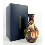 Moorcroft 'Queen's Choice' vase by Emma Bossons, impressed and painted marks to base, h21cm, in box