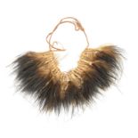 Papua New Guinea Cassowary feather necklace, 30cm wide Provenance: The vendor acquired these items