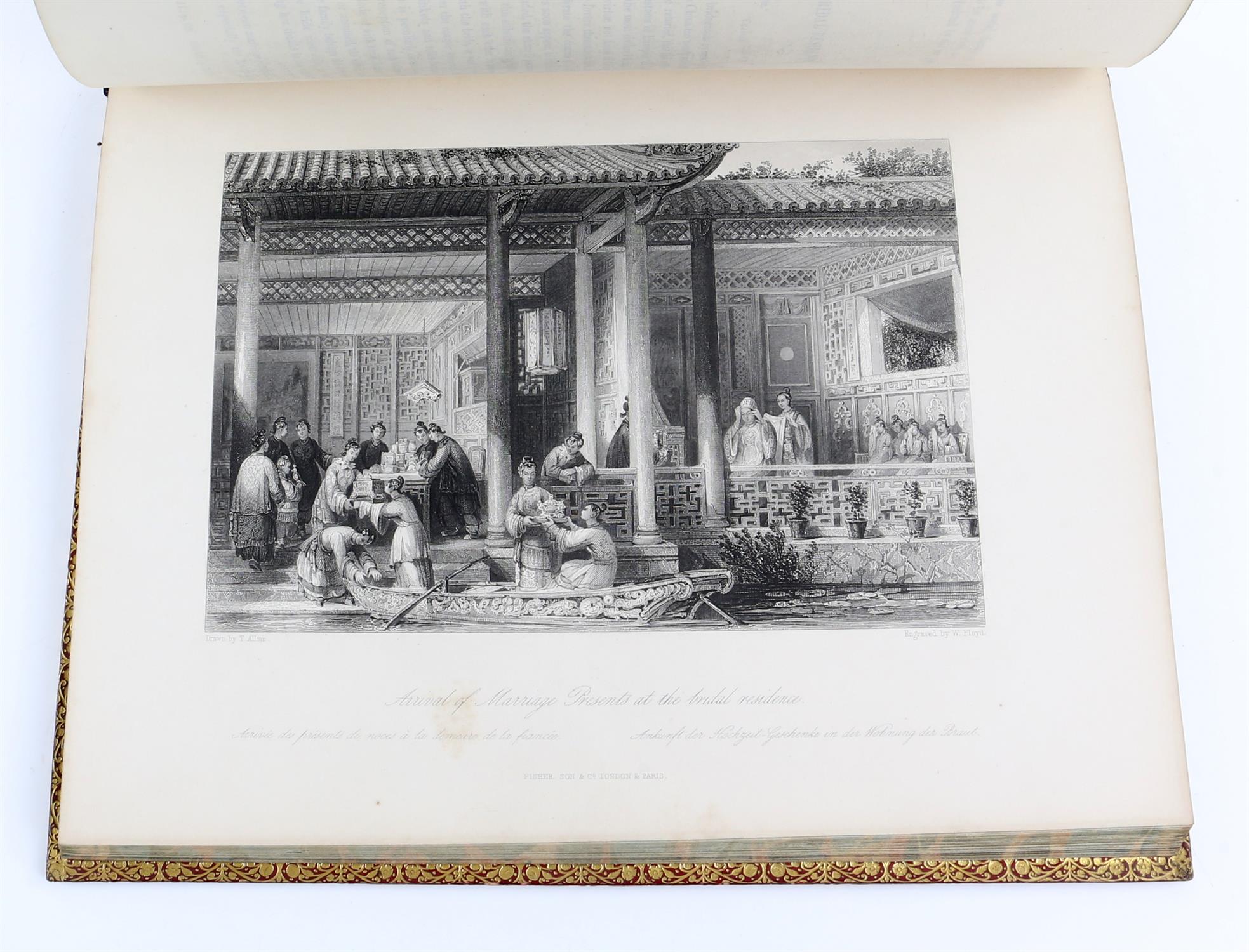 ALLOM, Thomas, illustrator. China in a Series of Views, displaying the Scenery, Architecture, - Image 17 of 30