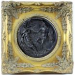 Edward William Wyon (1811-1885), circular plaster roundel depicting Oberon and Titania,