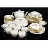 Royal Crown Derby 'Derby Posies' dinner service, comprising teapot h18cm, sugar, cream jug,