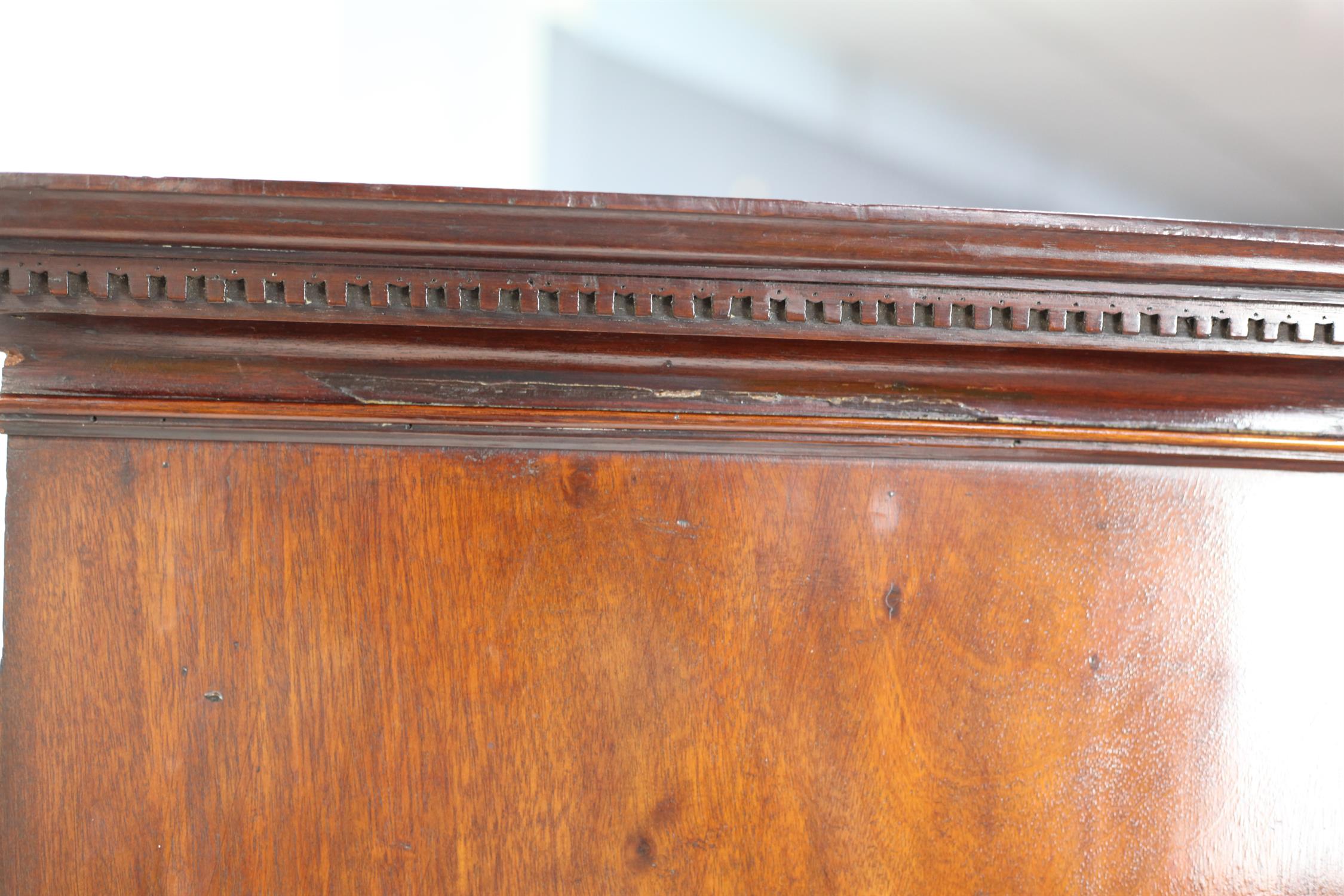 George III mahogany chest on chest of two short over three long drawers and three further drawers - Image 5 of 6