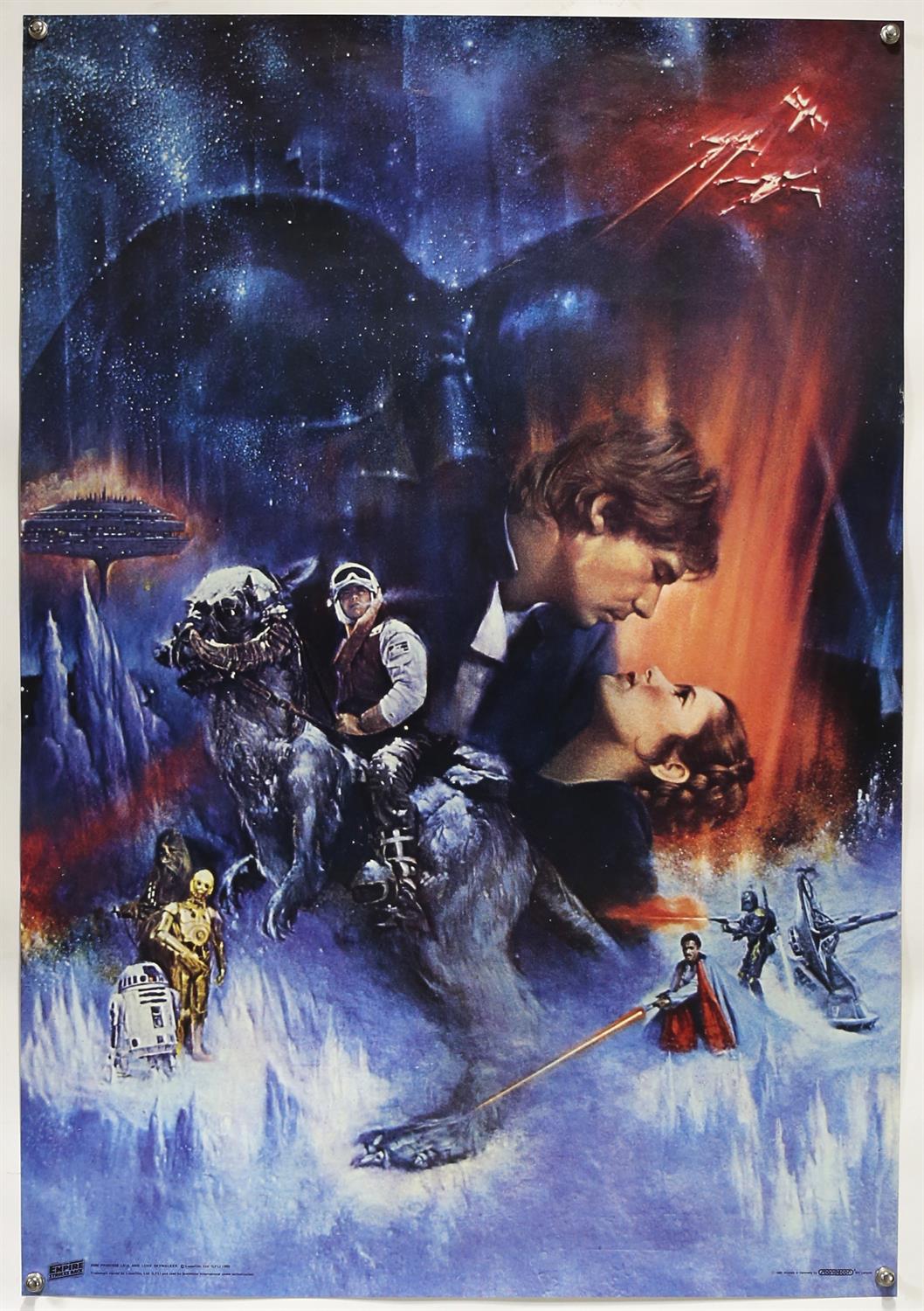 Star Wars: The Empire Strikes Back (1980) Scandecor Swedish poster 2086 showing Carrie Fisher as