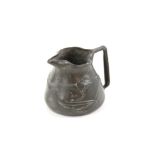 Art Nouveau Tudric pewter milk jug, with floral decoration, stamped Tudric 025 to base, 5.7cm high