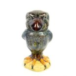 Martin ware style Wally Bird jar and cover, 22.5cm