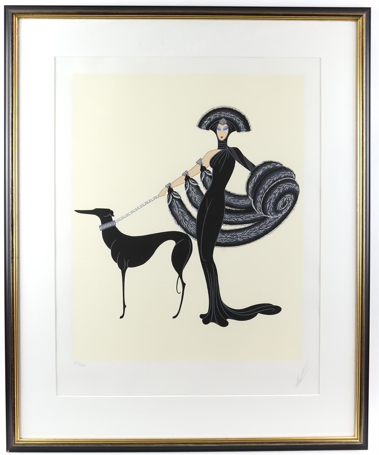 Erte (Russian / French, 1892-1990) (Romain de Tirtoff). 'Symphony in Black', limited edition - Image 2 of 4