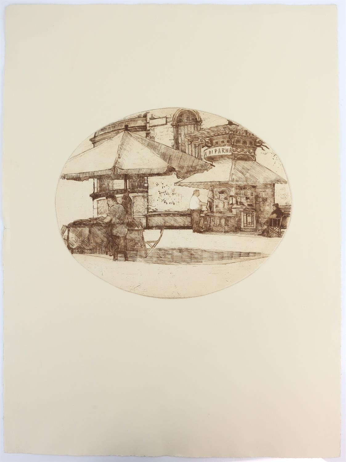 A collection of nine screenprints, etchings and lithographs to include: Richard Beer (British, - Image 11 of 18