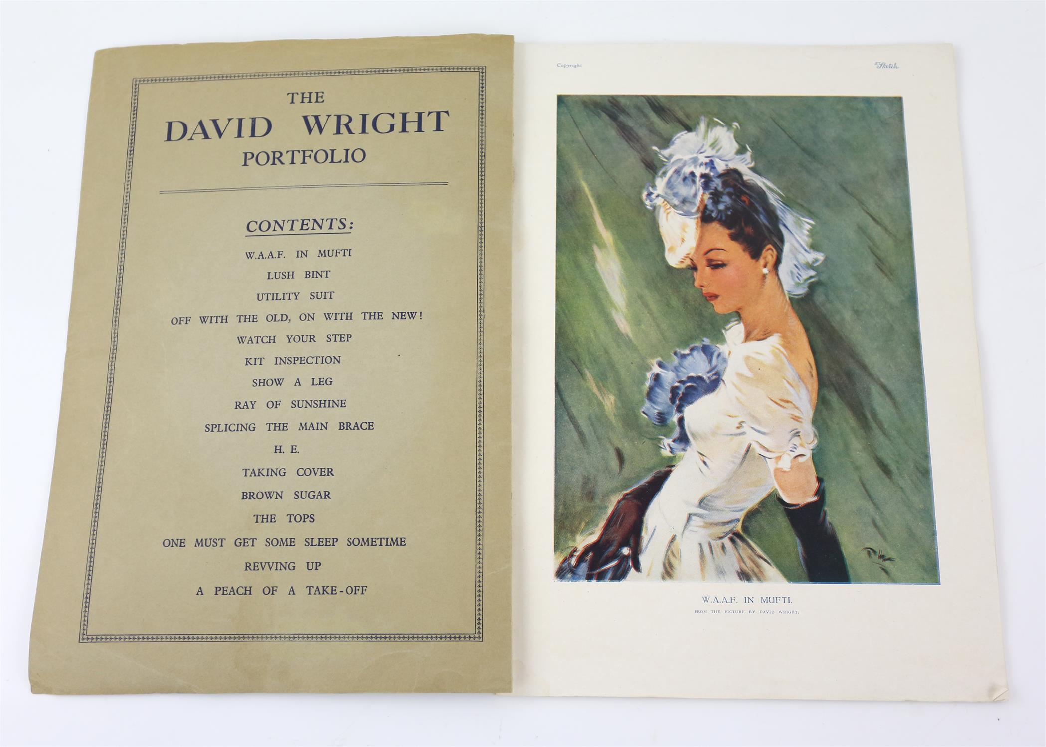 David Wright Portfolio 16 Plates in Colours, 'The Sketch', together with four additional Sketch - Image 2 of 20