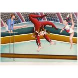 Yuval Mahler (Israeli, b.1951). Five lithographs depicting different Olympic sports,