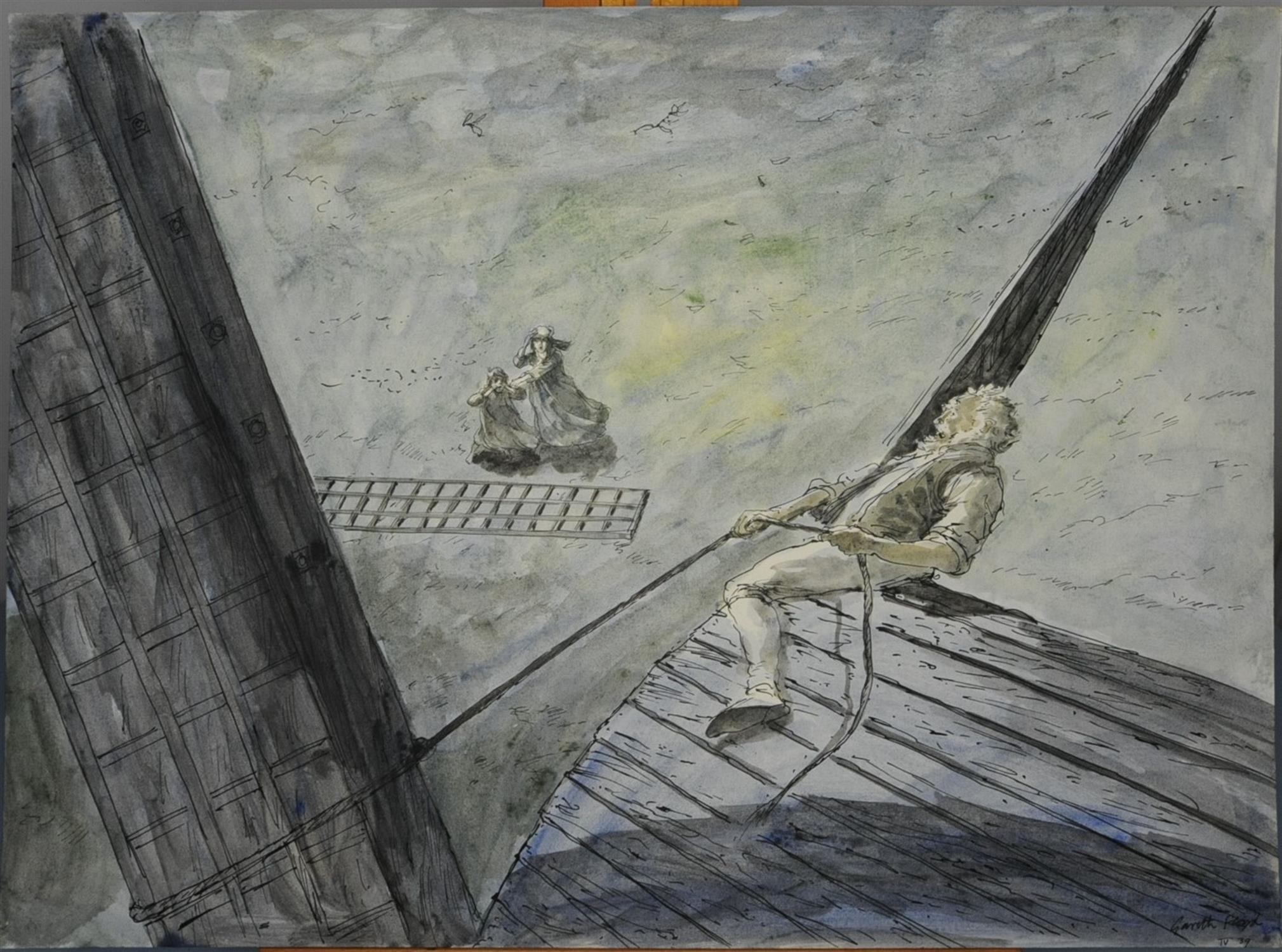 Jackanory, The Historic Windmill, Gareth Floyd (b.1940) Twelve original hand drawn illustrations - Image 9 of 12