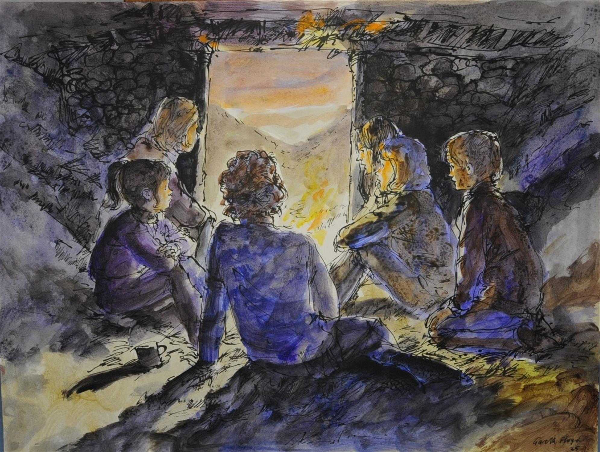 Jackanory, The Treasure of Dubarry Castle Gareth Floyd (b.1940) Eight original hand drawn - Image 3 of 8