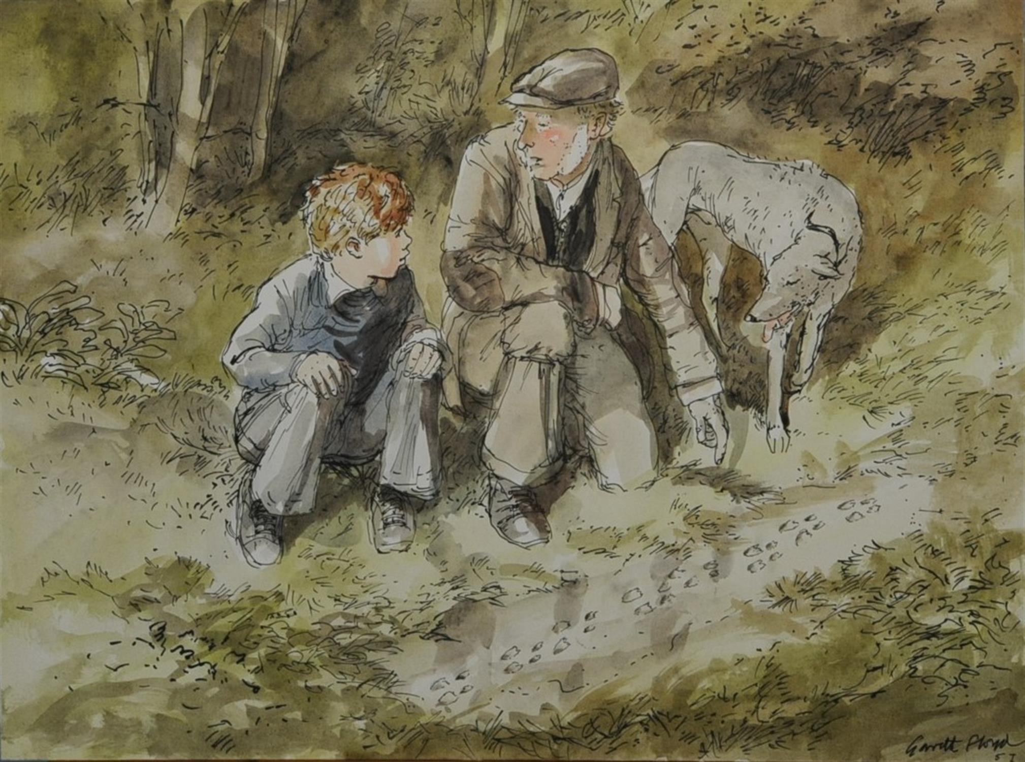 Jackanory, Ferret Summer, Gareth Floyd (b.1940) Eight original hand drawn illustrations for the - Image 8 of 8