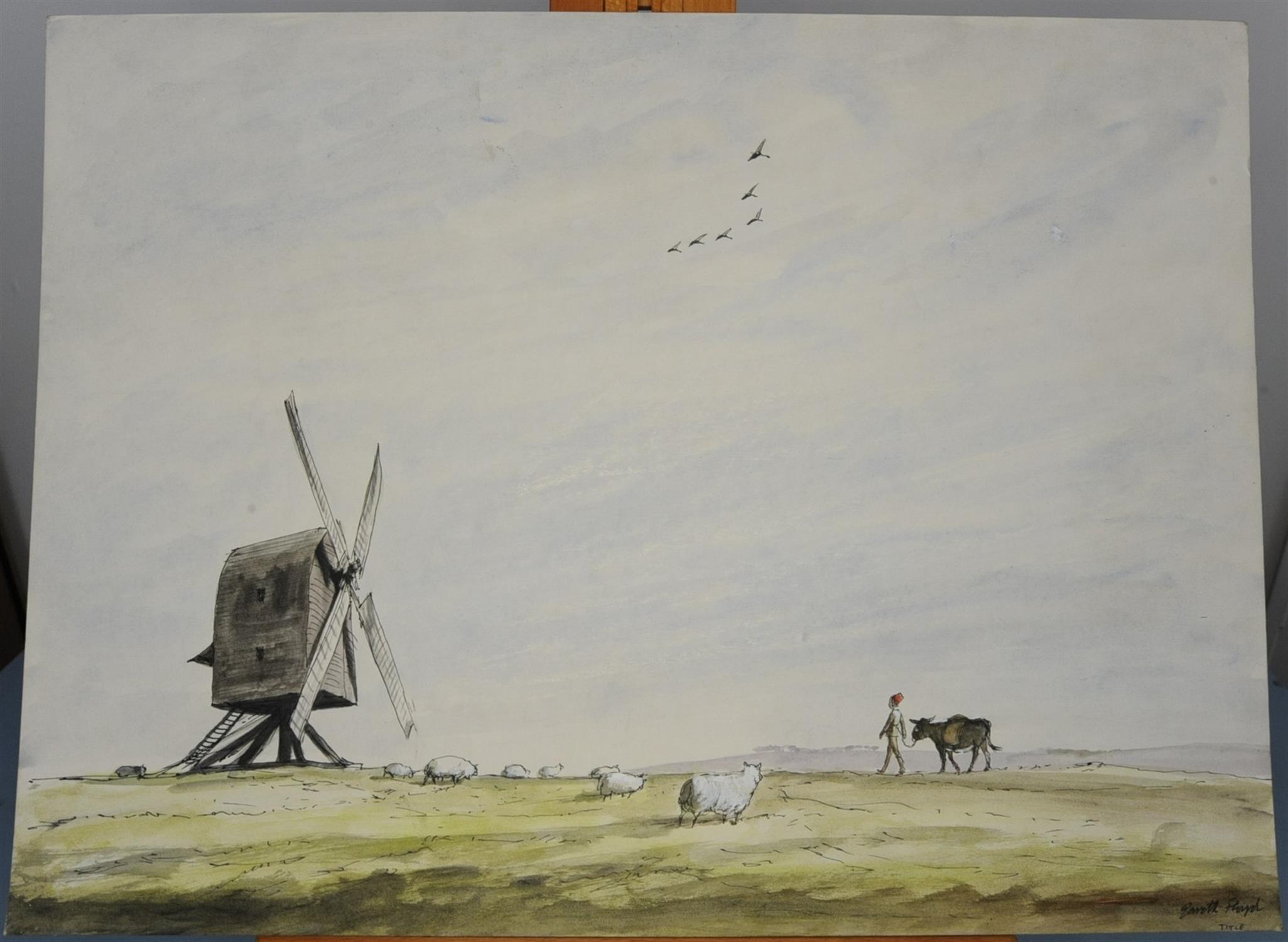 Jackanory, The Historic Windmill, Gareth Floyd (b.1940) Twelve original hand drawn illustrations - Image 8 of 12