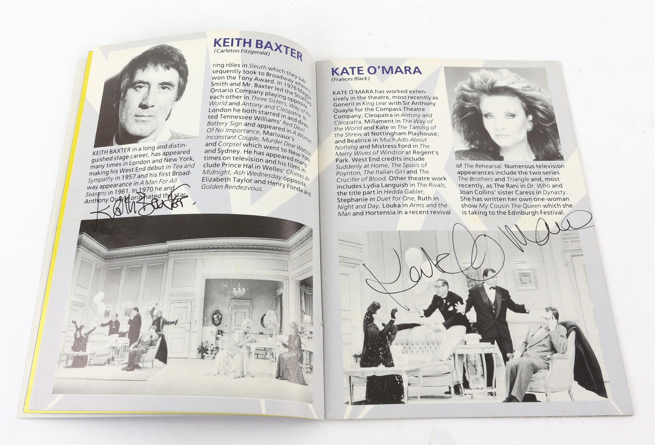 100+ Signed Theatre programmes. Autographs including Judi Dench, Warwick Davis, Anita Dobson, - Image 3 of 17