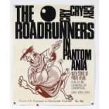 The Roadrunners - 1965 poster, for the charity release of the collectable EP record “In Pantomania”,