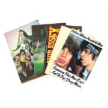 Five Rock concert programmes 1975-77 including Rolling Stones 1976 (2 different),