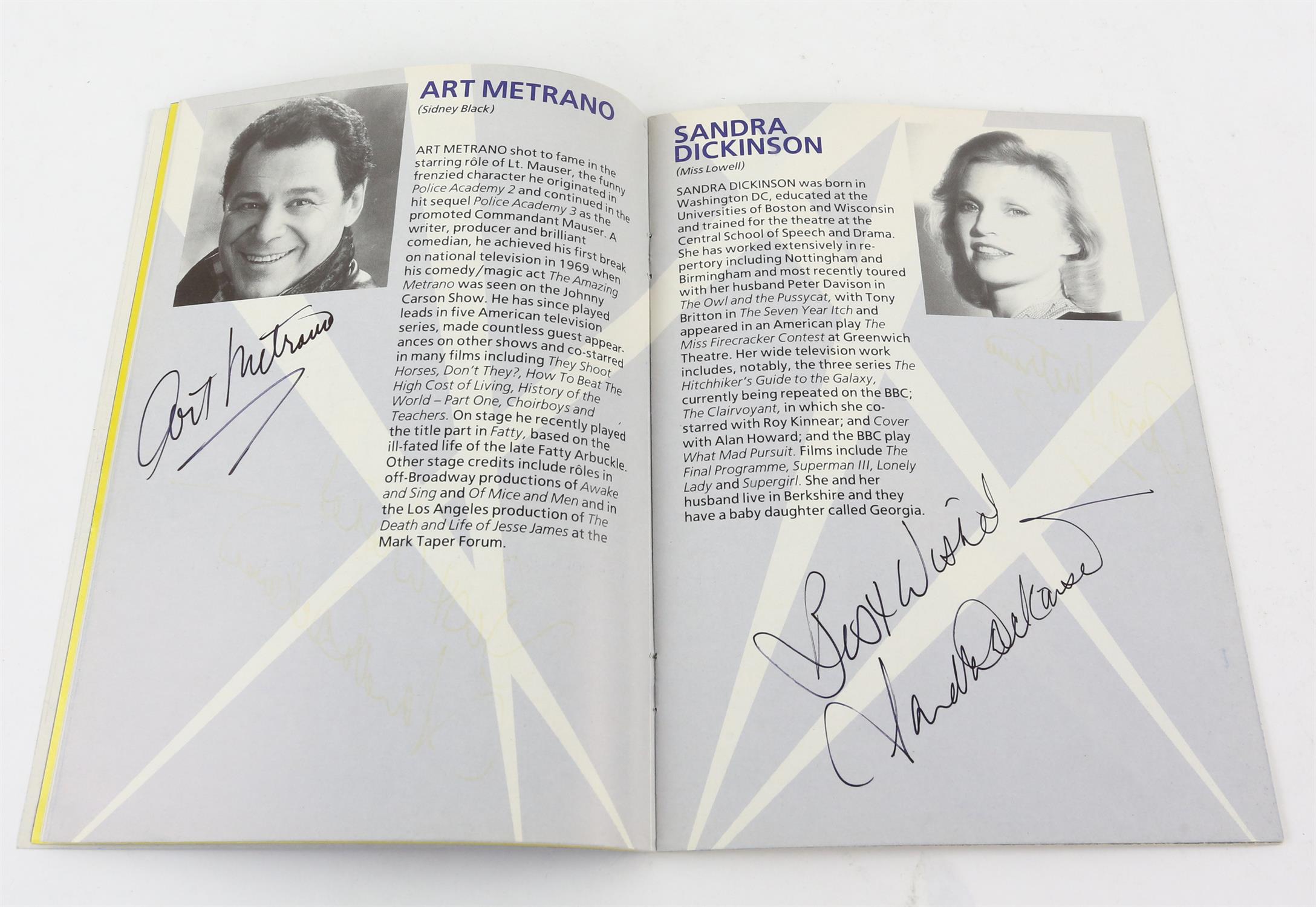 100+ Signed Theatre programmes. Autographs including Judi Dench, Warwick Davis, Anita Dobson, - Image 5 of 17