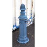 Painted cast iron garden faucet with fitted tap, h94cm