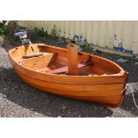 Hand built Clinker Sailing Dinghy, called " Claire", approx. 8ft in length together with a two