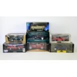 Set of scale car models, in original boxes, to include Maisto Mercedes 500K roadster,