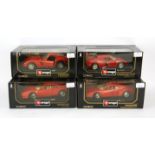 Set of Burago special edition 1:18 scale model cars, in original boxes, to include: Ferrari 250 GTO