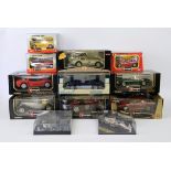 Large set of scale model cars, including: Burago 1/18 Alfa Romeo 8C 2300 Monza, Burago 1/20