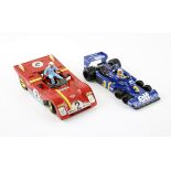 Racing Car models - includes Tyrrell Ford P34 (1:18 scale) by Exoto & 1972 312P (1:18 scale) (2).