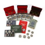 A collection of primarily Isle of Man proof and commemorative coins, including four Isle of Man