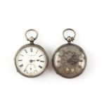 J.G.Gilchrist, Haddington pocket watch, white enamel dial, with Roman numerals, minute track and