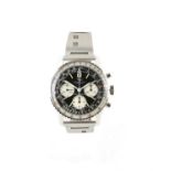 Brietling A gentleman's reference 806 Navitimer wristwatch.in stainless steel case,