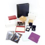 A large collection of mostly British and Isle of Man proof and commemorative coins,