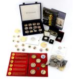 Diverse collection of coins, including £5 brilliant uncirculated 2013 (Prince George) and 2015