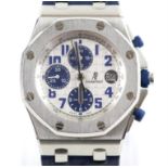 Audemars Piguet, A Gentleman's Royal oak offshore wristwatch in stainless steel case,