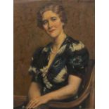 Charles Mendelssohn Horsfall (British, 1865-1942). Portrait of a lady. Oil on canvas. Signed C. M.