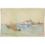 Frank Henry Mason (British 1876-1965), view of Venice, signed, watercolour, 22.5 x 34.5cm,